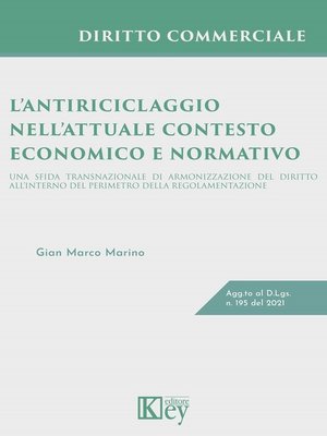 cover image of L'antiriciclaggio nell'attuale contesto economico e normativo